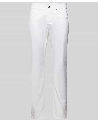 Baldessarini Stoffhose mit 5-Pocket-Design Modell 'Jack' - Weiß