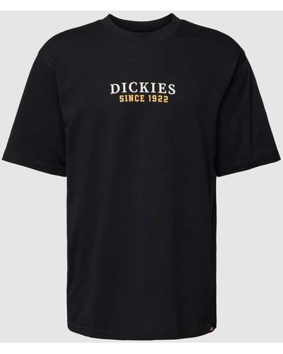 Dickies T-Shirt mit Label-Print Modell 'PARK' - Schwarz