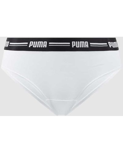 PUMA Brazilian mit Stretch-Anteil im 2er-Pack - Weiß