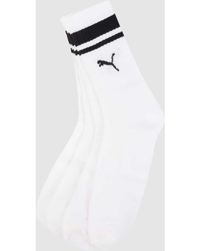 PUMA Socken mit Stretch-Anteil im 4er-Pack - Weiß
