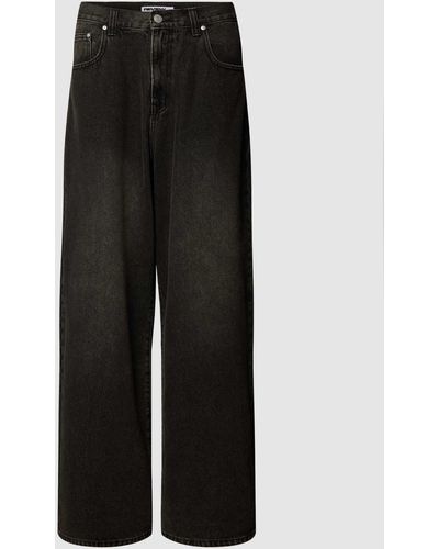 Review Baggy Fit Jeans im 5-Pocket-Design - Schwarz