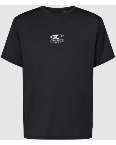 O'neill Sportswear T-Shirt mit Label-Print Modell 'HYPERFREAK T-SHIRT' - Schwarz
