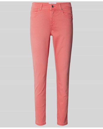 ANGELS Skinny Fit Jeans im 5-Pocket-Design Modell 'Ornella' - Rot