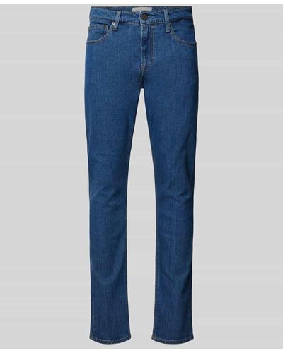 Calvin Klein Slim Fit Jeans im 5-Pocket-Design - Blau