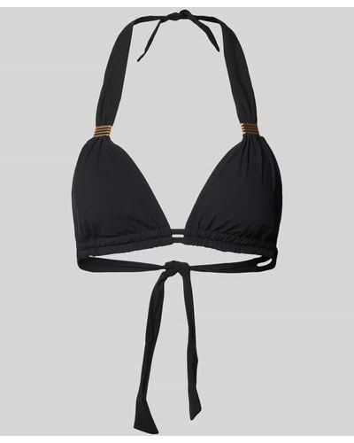 Barts Bikini-Oberteil mit Neckholder Modell 'Solid' - Schwarz