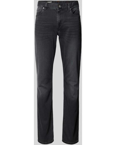 ALBERTO Regular Fit Jeans im 5-Pocket-Design Modell 'Pipe' - Blau