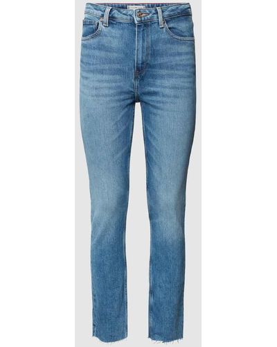 Tommy Hilfiger Slim Fit Jeans mit Label-Detail Modell 'CIGARETTE' - Blau
