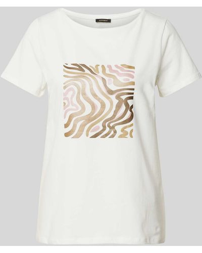 MORE&MORE T-shirt Met Motiefprint - Wit