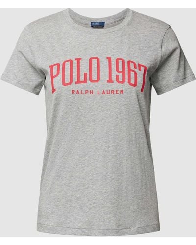Polo Ralph Lauren T-shirt Met Ronde Hals - Grijs