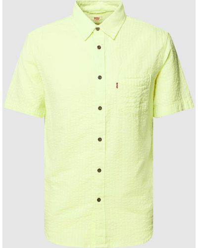 Levi's Freizeithemd mit Label-Detail Modell 'SUNSET' - Gelb