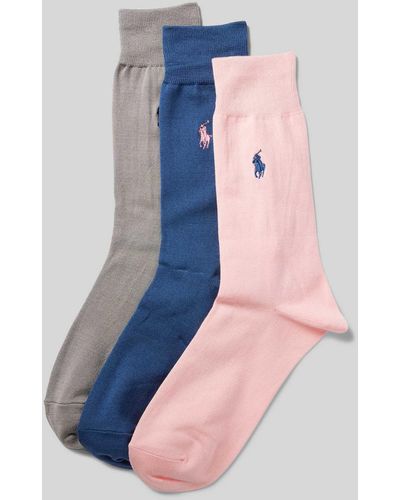 Polo Ralph Lauren Sokken Met Labelstitching - Blauw