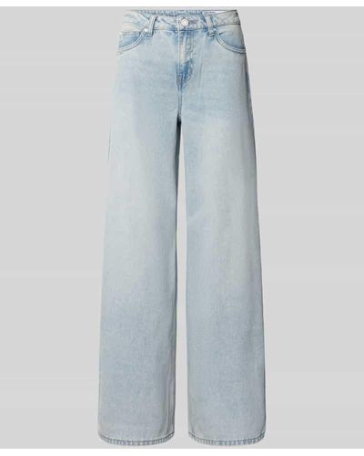 Vero Moda Wide Leg Jeans im 5-Pocket-Design Modell 'ANNET' - Blau