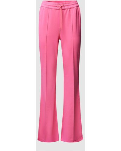 Colourful Rebel Hose mit Paspelierungen Modell 'Zaida' - Pink