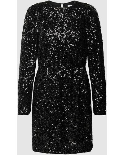 SELECTED Mini-jurk Met Pailletten - Zwart