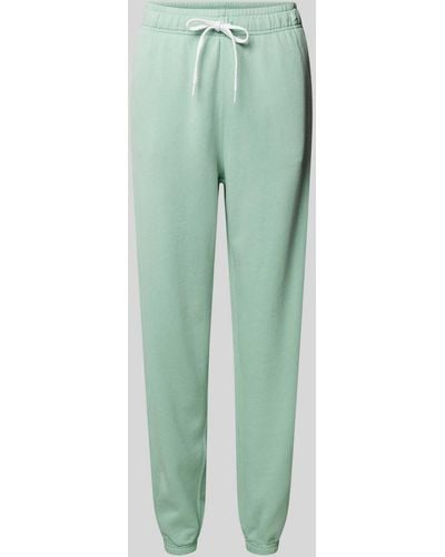 Polo Ralph Lauren Regular Fit Sweatpants Met Logostitching - Groen