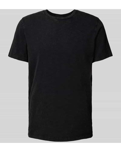 Superdry T-Shirt im unifarbenen Design - Schwarz