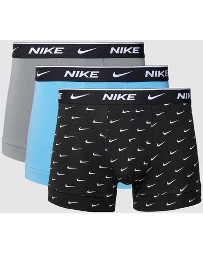 Nike Trunks mit elastischem Logo-Bund - Blau