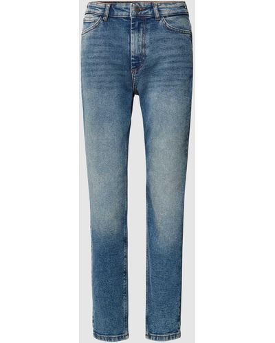 Noisy May Straight Leg Jeans im 5-Pocket-Design Modell 'MONI' - Blau