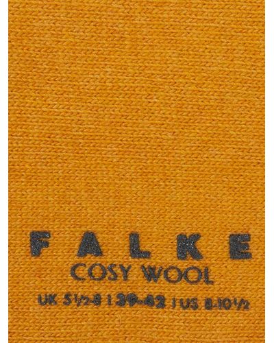 FALKE Socken mit Kaschmir-Anteil Modell Cosy Wool - Gelb