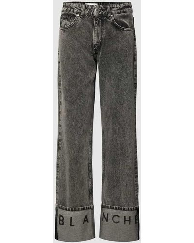 Blanche Cph Jeans mit Label-Details Modell 'GIANNA' - Grau
