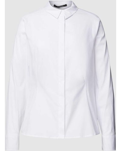 Comma, Hemdbluse mit Knopfleiste - Weiß