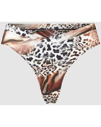 Guess Bikini-Hose mit Animal-Muster Modell 'DIVINA BRAZILIAN' - Weiß