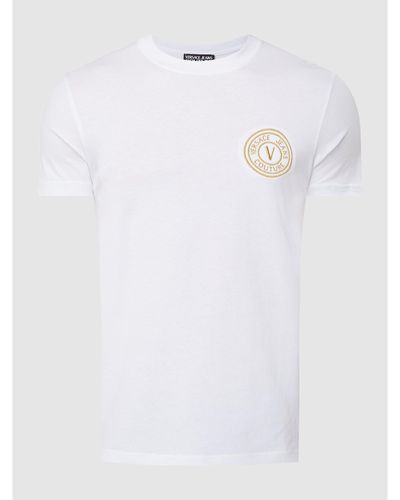 Versace T-Shirt mit Logo - Weiß