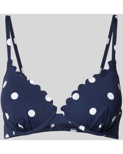 Lascana Bikinitop Met All-over Motief - Blauw