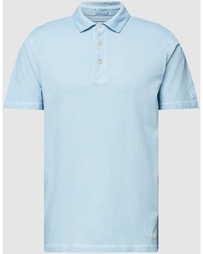 Better Rich Poloshirt Met Labeldetails - Blauw
