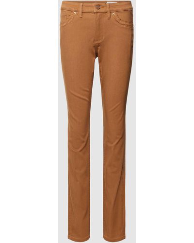 s.Oliver RED LABEL Jeans im 5-Pocket-Design - Braun