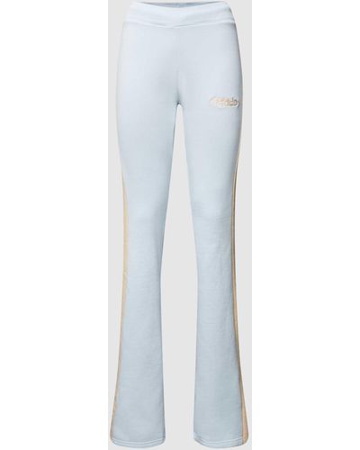 PEGADOR Flared Sweatpants mit Logo-Stitching Modell 'Estero' - Blau