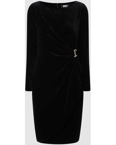 DKNY Kleid aus Samt - Schwarz