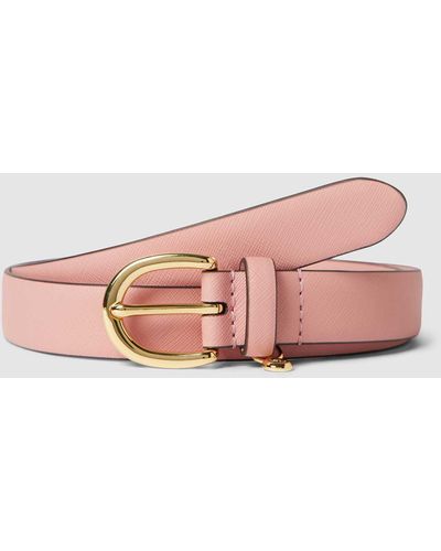 Lauren by Ralph Lauren Ledergürtel mit feinem Strukturmuster Modell 'CHARM' - Pink