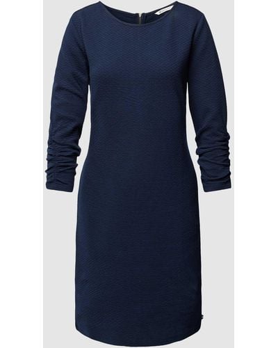 Tom Tailor Mini-jurk Met 3/4-mouwen - Blauw