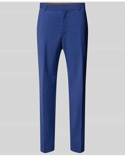 Calvin Klein Regular Fit Anzughose mit Gesäßtasche - Blau