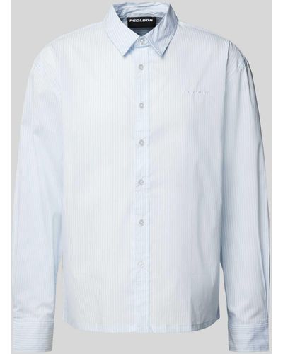 PEGADOR Regular Fit Freizeithemd mit Kentkragen Modell 'RATON' - Weiß