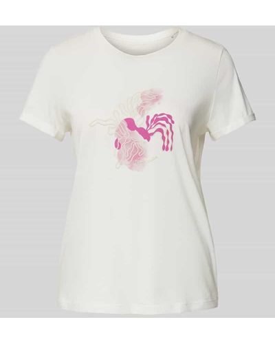 Tom Tailor T-Shirt mit Rundhalsausschnitt - Pink