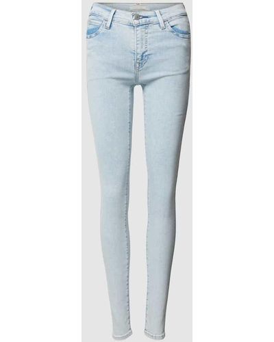Levi's Super Skinny Fit Jeans im 5-Pocket-Design Modell '710TM' - Blau