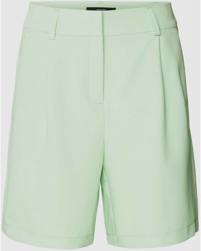 Vero Moda Shorts mit Reißverschluss Modell 'ZELDA' - Grün