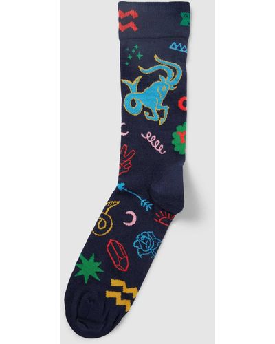 Happy Socks Sokken Met All-over Motief - Blauw