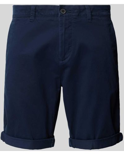 Tom Tailor Slim Fit Chino-Shorts - Blau
