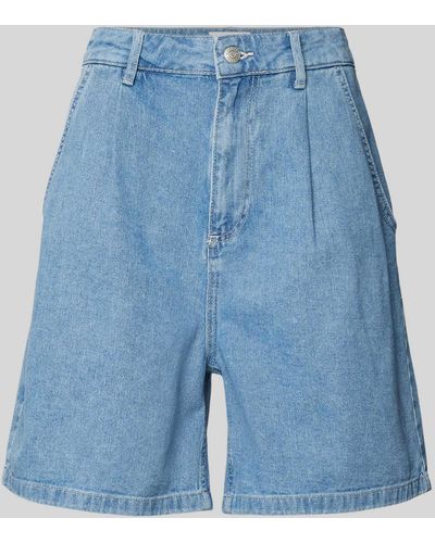 Noisy May Jeansshorts mit weitem Bein Modell 'KENJA' - Blau