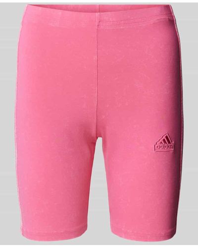 adidas Shorts mit Label-Stitching - Pink