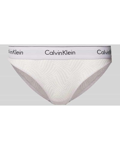 Calvin Klein Slip mit Label-Bund Modell 'MODERN LACE' - Lila