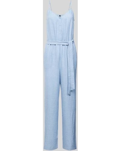Vero Moda Jumpsuit mit Bindegürtel Modell 'MELONY' - Blau