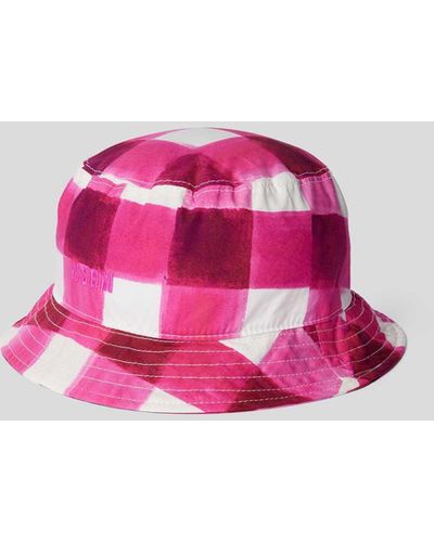 MSGM Bucket Hat mit Vichy-Karo - Pink