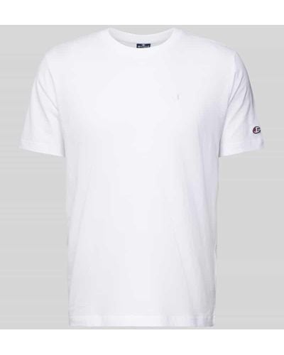 Champion T-Shirt mit Logo-Stitching - Weiß