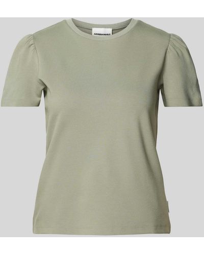 ARMEDANGELS T-Shirt mit Puffärmeln Modell 'ALEJANDRAA' - Grün