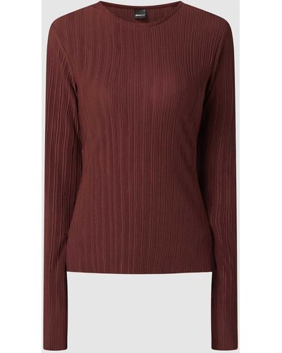 Gina Tricot Shirt mit Schnürung Modell 'Sissi' - Rot