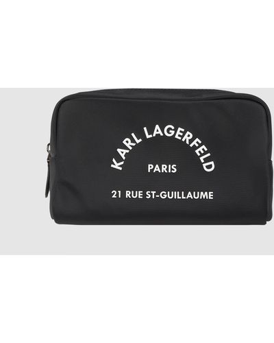 Karl Lagerfeld Toilettas Met Logo - Zwart
